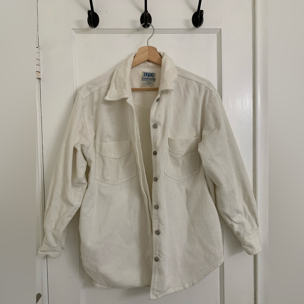 Men's Cream Button Down Shirt